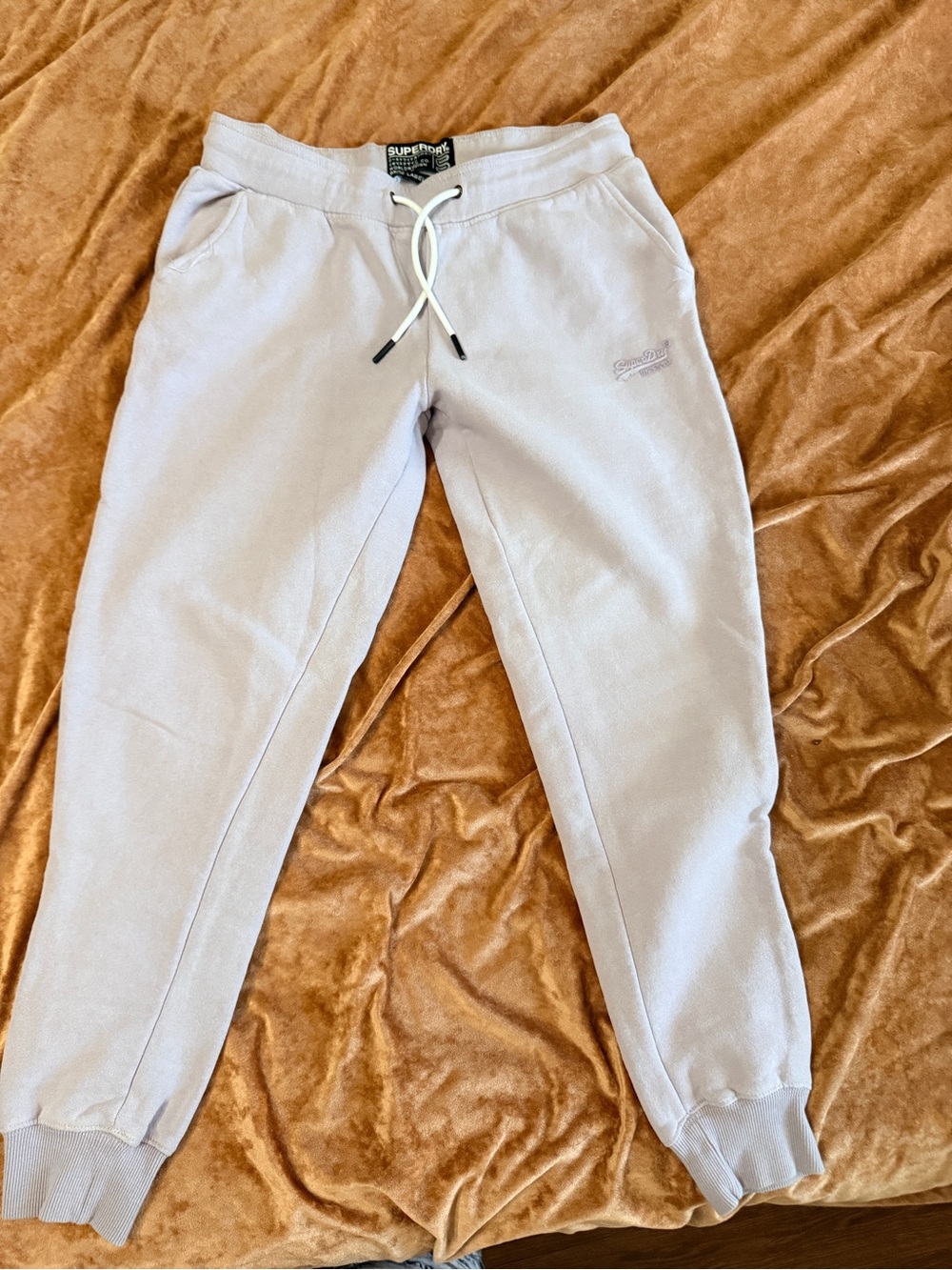 Superdry Med 8 Lavender Purple  Elastic Waist Joggers